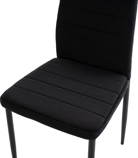 Stühle Speisesaal Black 1Stück 40x48x95cm