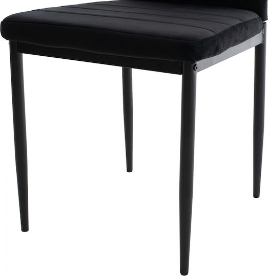 Stühle Speisesaal Black 1Stück 40x48x95cm
