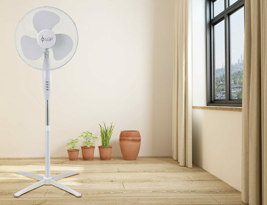 Lamtech Lamtech Pedestal Fan 45W Diameter 40cm White