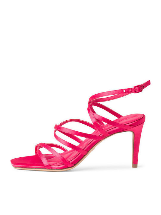 Stoff Sandalen Fuchsie