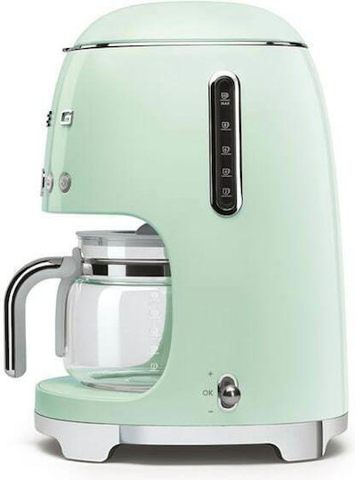Smeg Programmable Filter Coffee Machine 1050W Pastel Green