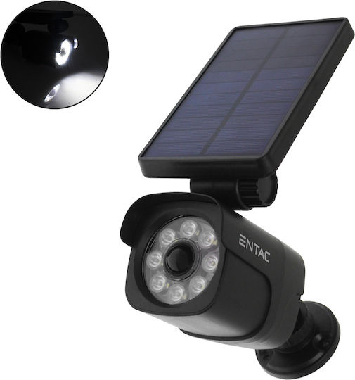 Entac ESLCAM-SMD Solar Dummy Surveillance Bullet Camera with LED Lighting Black 15.007.0068