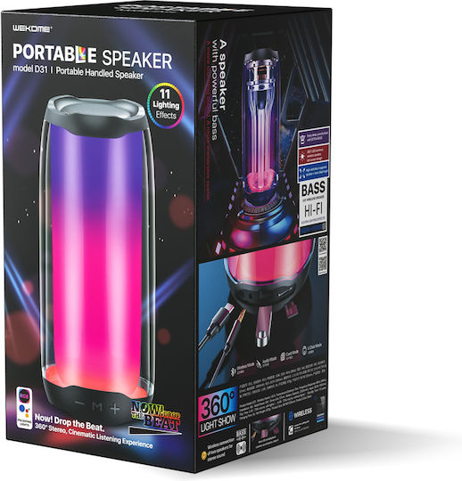 Wk Design D31 Boxă Portabilă Wireless Ușoară Min