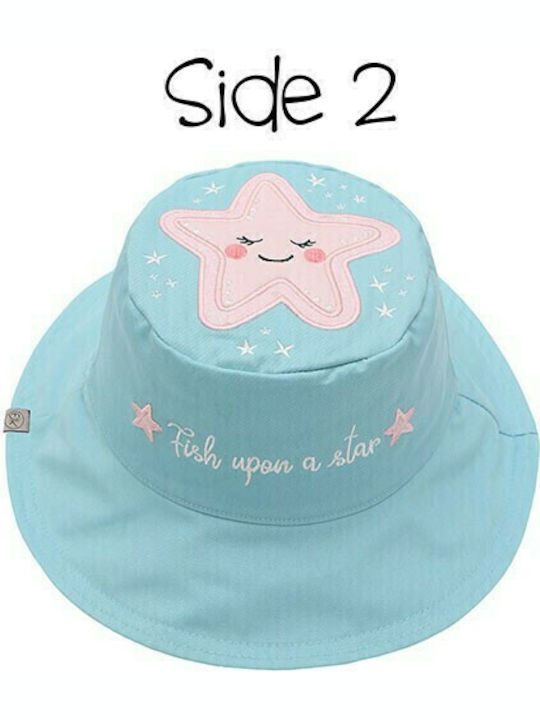 Flapjackkids Kids' Hat Bucket Fabric Sunscreen Unicorn / Starfish Pink