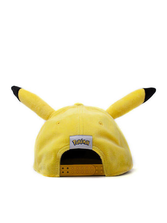 Difuzed Παιδικό Καπέλο Jockey Υφασμάτινο Pokemon Pikachu Κίτρινο