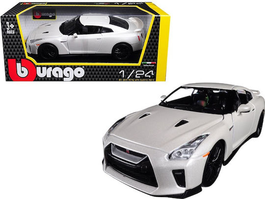 Bburago Αυτοκινητάκι Official Nissan GT-R White 1:24 για 3+ Ετών