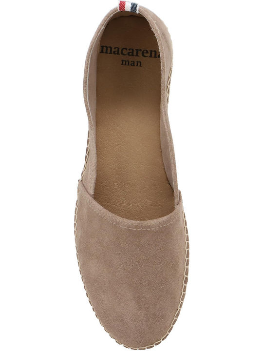 Women's Suede Espadrilles Taupe