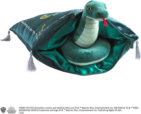 The Noble Collection Plüsch Harry Potter mit Kissen Maskottchen Slytherin (Harry Potter) 34 cm.