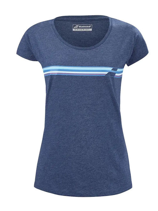 Γυναικείο T-shirt Ριγέ Μπλε