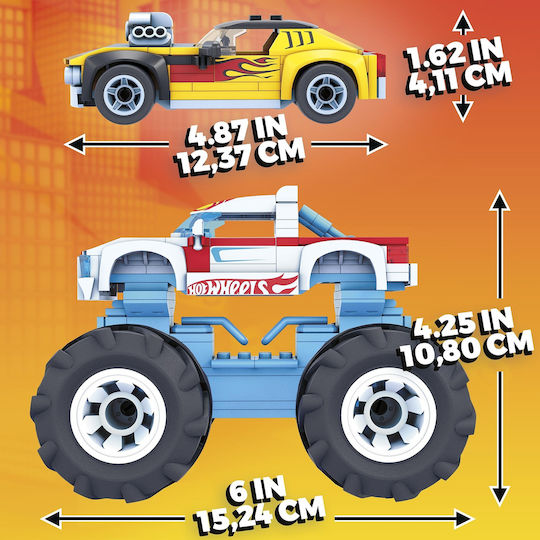 Mega Bloks Τουβλάκια Hot Wheels Rodger Dodger & Hot Wheels Racing για 5+ Ετών 251τμχ
