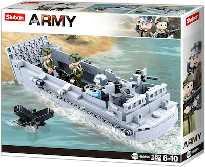 Sluban Tocuri Army: Landing Craft pentru 6+ ani 182buc