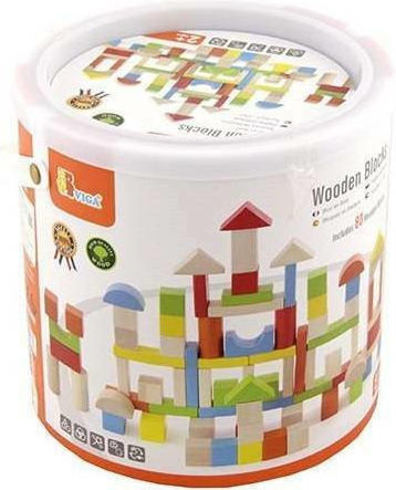 Viga Toys Blocks Construction Wooden for 2-5 years old Years 100pcs
