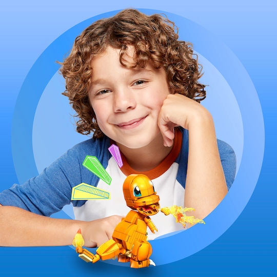 Mega Bloks Building Blocks Pokémon Medium Charmander Glumanda for 7+ Years 180 Pieces