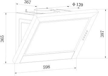 Amica KH 17389-3 Chimney Hood 59.8cm Inox