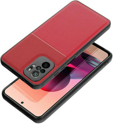 Forcell Noble Umschlag Rückseite Silikon Rot (Redmi Note 11 / 11S 4G)