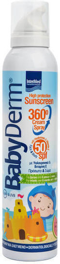 InterMed Babyderm Waterproof Baby Sunscreen Spray SPF50 200ml