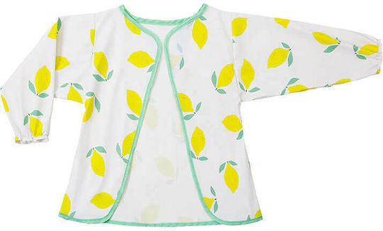 Baby to Love Happy Lemon Waterproof Coverall Plastic with Hoop & Loop Fastener & Sleeves Yellow for 5 m+ 303426