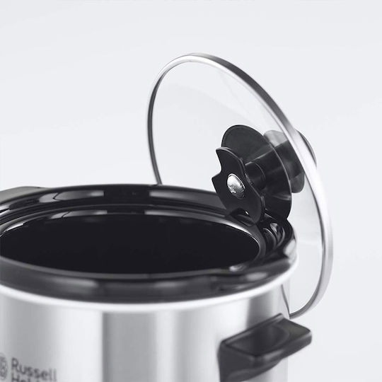 Russell Hobbs Compact Home Slow Cooker 110W με Χωρητικότητα 2lt Ασημί