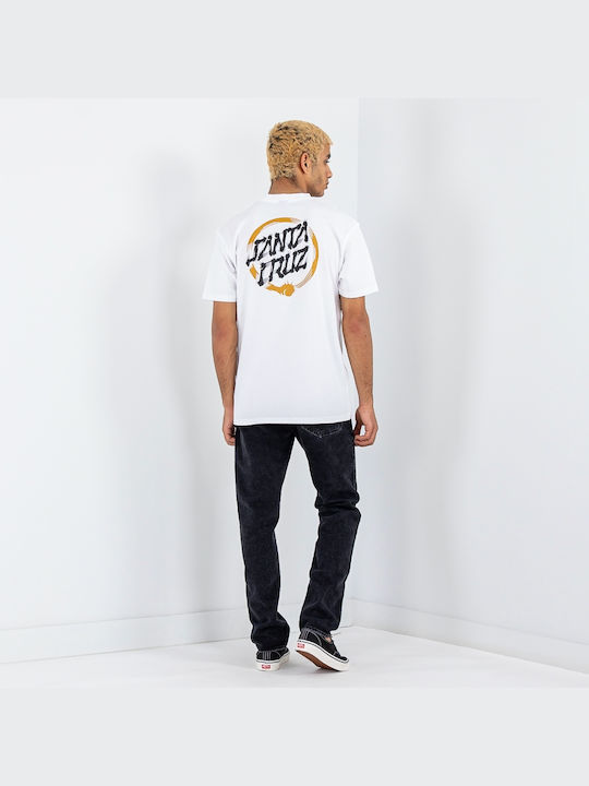 Mako Dot Men's T-Shirt Stamped White