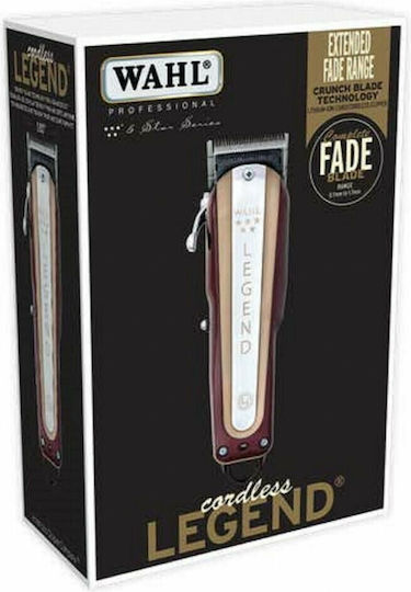 Wahl Professional Legend Cordless Professional Rechargeable Hair Clipper Bordeaux/Gold 08594-016