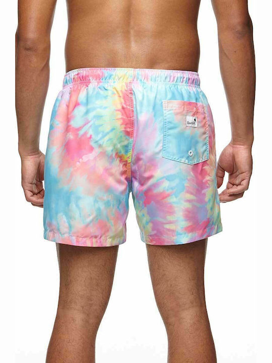 Boardies Spiral Tie Dye III Ανδρικό Μαγιό Σορτς Πολύχρωμο με Σχέδια