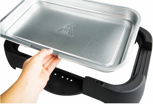 Rohnson Tischplatte Elektrogrill Grill 2000W mit einstellbarem Thermostat 41.5cmx24cmcm