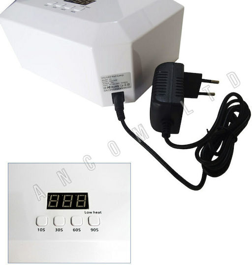 Natural Care Professional Led Smart V5 Diamond Nail Polish Curing Lamp LED 54W White