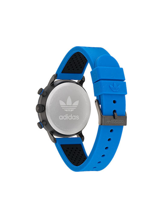 Adidas Code One Ρολόι Χρονογράφος Μπαταρίας με Καουτσούκ Λουράκι σε Μπλε χρώμα