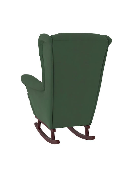 Schaukelstuhl Samt Dark Green 78x93x97cm