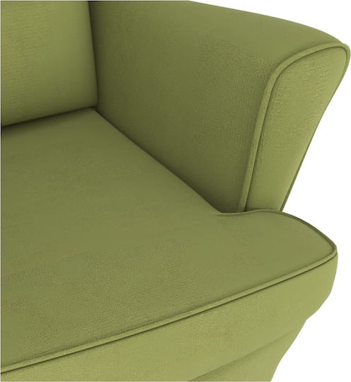 Fotoliu Balansoar Catifelat Verde deschis 78x93x97cm