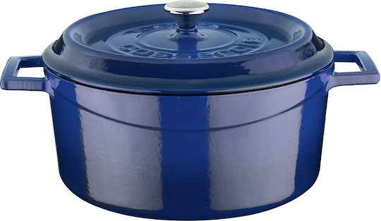 Lava Βαθιά Κατσαρόλα από Μαντέμι 4.49lt / 24cm Μπλε