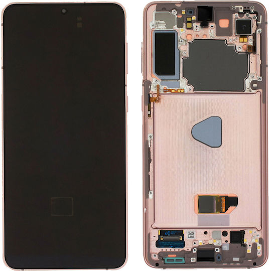Samsung Οθόνη χωρίς Camera με Μηχανισμό Αφής και Πλαίσιο για Galaxy S21+ (Phantom Violet)