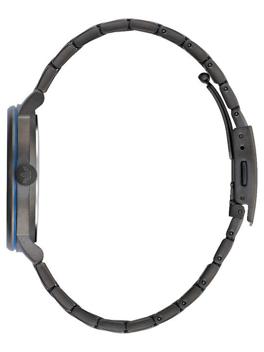 Code One Herrenuhr 38mm Batterie mit Schwarz Rostfreier Stahl Armband