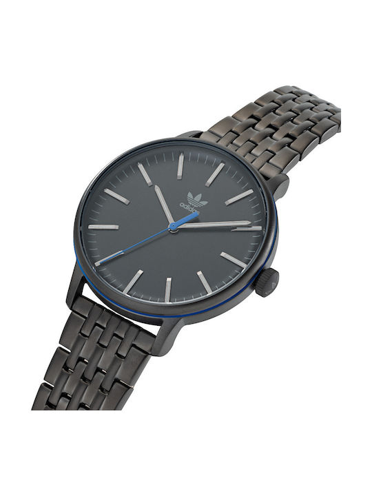 Code One Herrenuhr 38mm Batterie mit Schwarz Rostfreier Stahl Armband