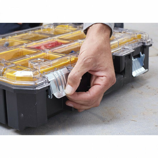 Stanley Fatmax Tstak Ταμπακιέρα Εργαλείων 10 Θέσεων με Αφαιρούμενα Κουτιά Κίτρινη 44x33.3x11.9εκ.