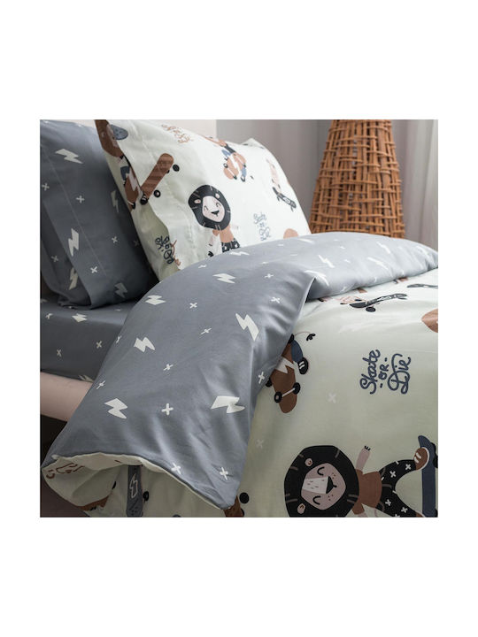 Vesta Home Kids Quilt Single Lion Beige 160x230cm