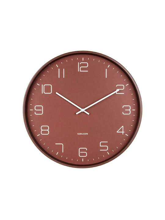 Karlsson Lofty Wall Clock Metallic Red Ø40cm