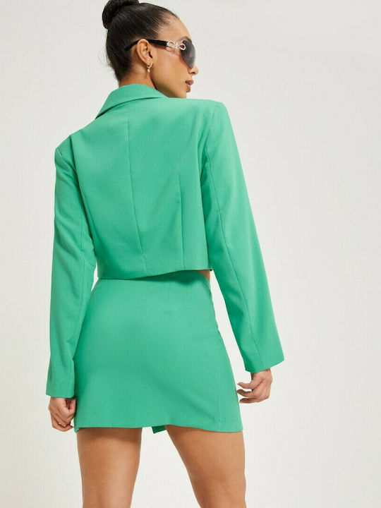 Only Mini Skirt in Green color