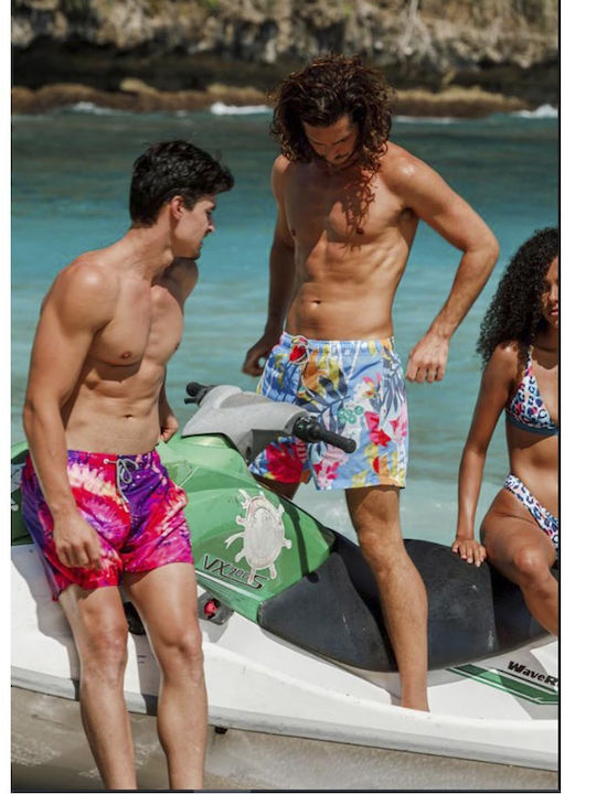 Miami Men's Swimwear Bermuda Multicolour with Patterns