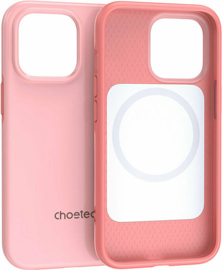 Choetech Mfm Anti Drop Umschlag Rückseite Kunststoff Set mit Glas Rosa (iPhone 13 Pro Max)