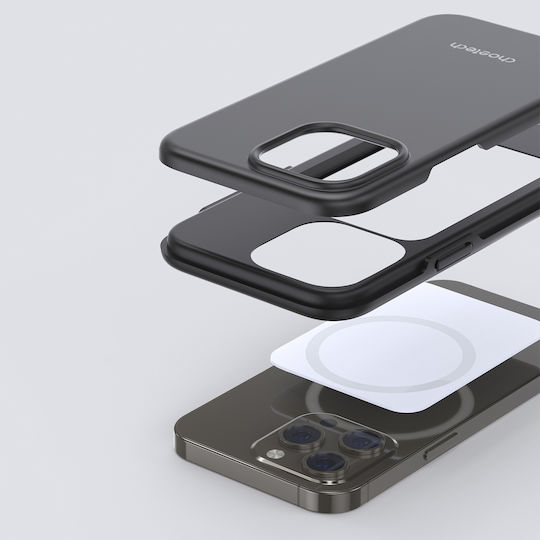 Choetech MFM Anti Drop Back Cover Πλαστικό Σετ με Τζαμάκι Μαύρο (iPhone 13 Pro)