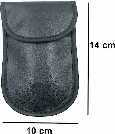Leatherette Car Key Cover Case for 14cmx10cm Black