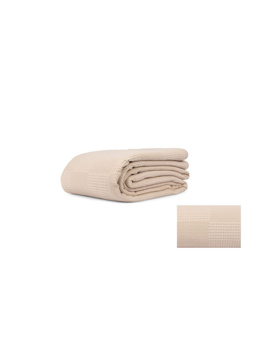 Mc Decor Κουβέρτα Πικέ Ημίδιπλη 180x240εκ. Beige MCD.KKPM.BEIGE