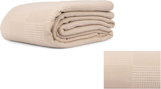 Mc Decor Κουβέρτα Πικέ Ημίδιπλη 180x240εκ. Beige MCD.KKPM.BEIGE