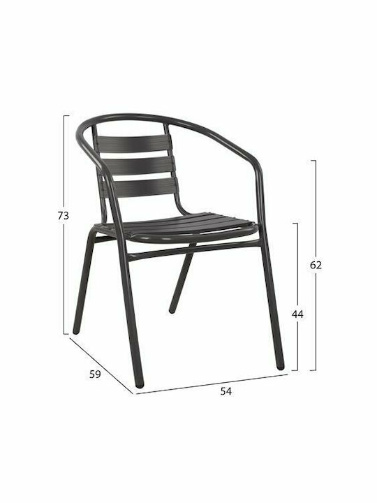 Garten- und Outdoor-Möbelsets Für Speisesaal Figo Laura 3 Stück Grau