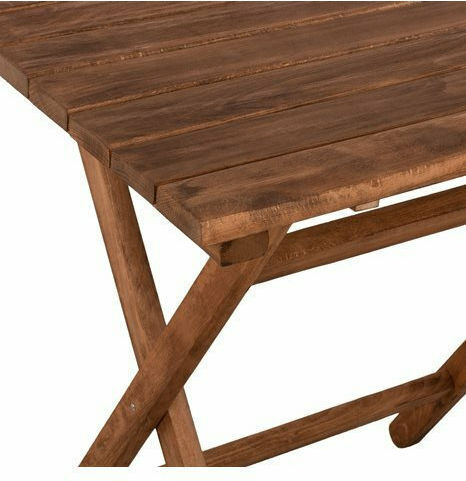 Wooden Masa pentru spații exterioare mici Pliabil Limnos Nuci 80x60x76buc