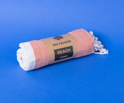 Silk Fashion Pestemal SF1752 Beach Towel Cotton Orange 180x90cm.