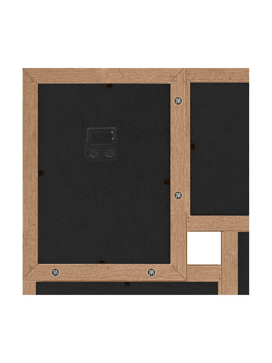 vidaXL Multi Wall-Mounted Picture Frame 24 Photos Wooden Brown