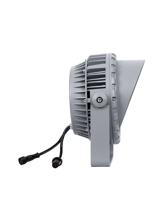 GloboStar Flood-Mena Външна Стояща Лампа LED Стенна Пералня 24W RGB IP65 Сребрист