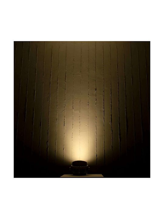 GloboStar Flood-Mena Außenstehlampe LED Wall Washer 24W mit Warmweißem Licht IP65 Silber